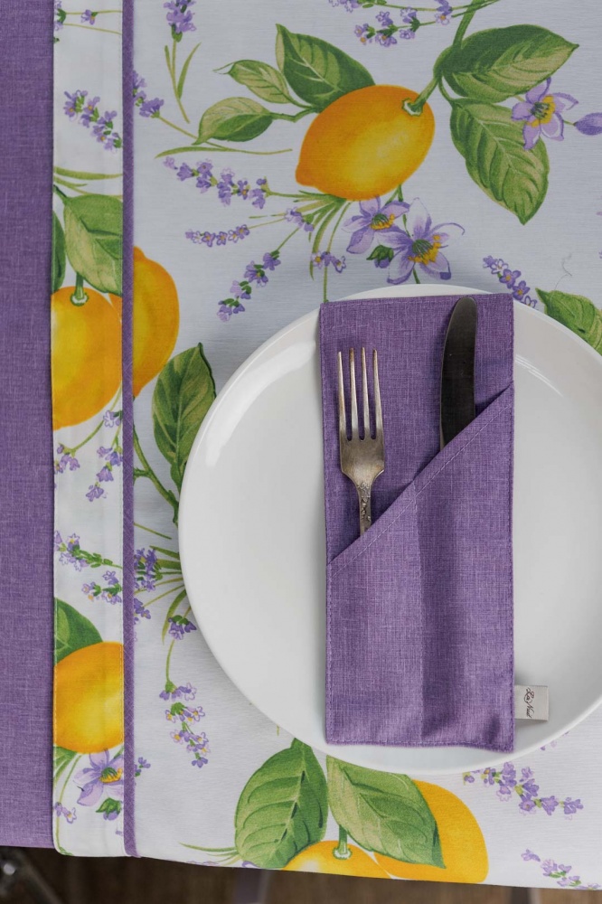 Ранер Lemons & Lavender 140x40 см білий La Nuit