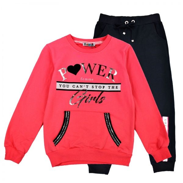 Спортивний костюм ALG Power 68594 р.110 рожевий із чорним 