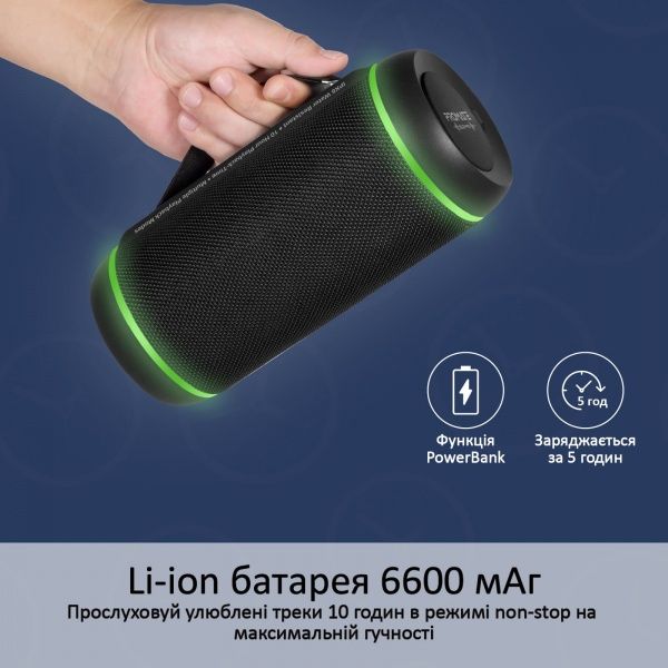 Портативна колонка Promate Silox-Pro 30W IPX6 2.0 black 