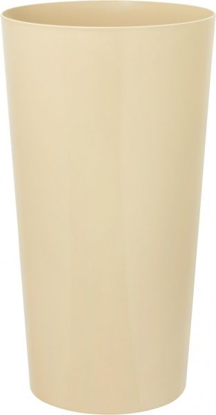 Горщик пластиковий Lamela Лілія круглий 120,5л капучино/чорний (549) 