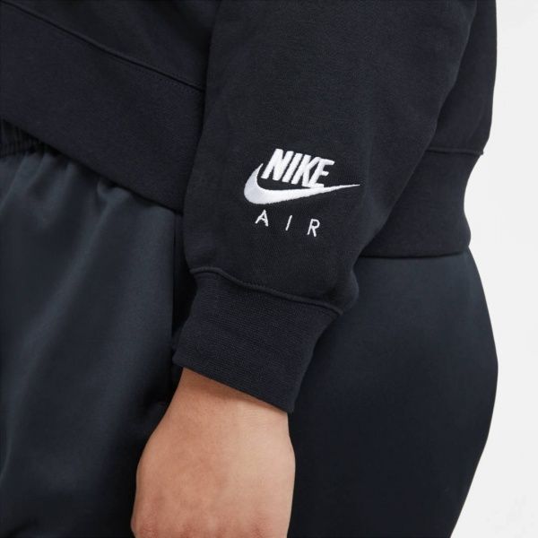 Світшот Nike W NSW AIR FLC MOCK LS TOP DD5433-010 р. L чорний
