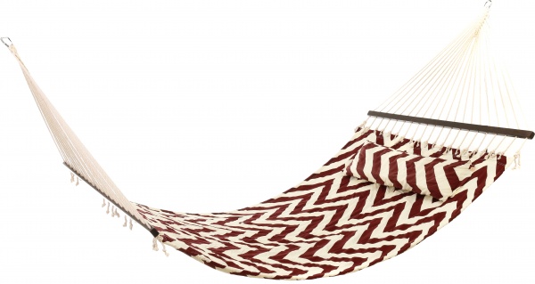 Гамак стеганый Абстракция 140x200 см бордовый 