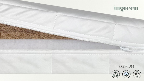 Матрас детский InGreen 60x120 см белый 202019 