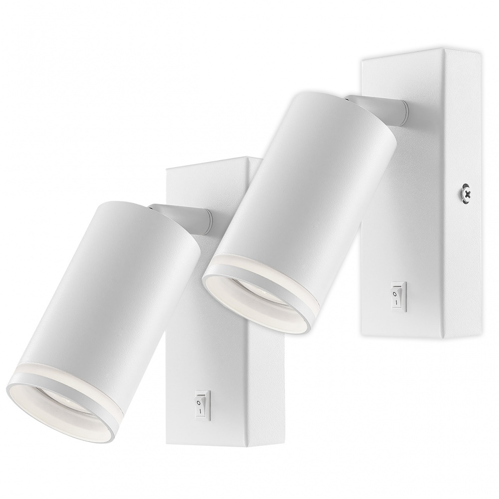 Светильник настенный Hopfen WL-133 GU WH 2xGX53 белый