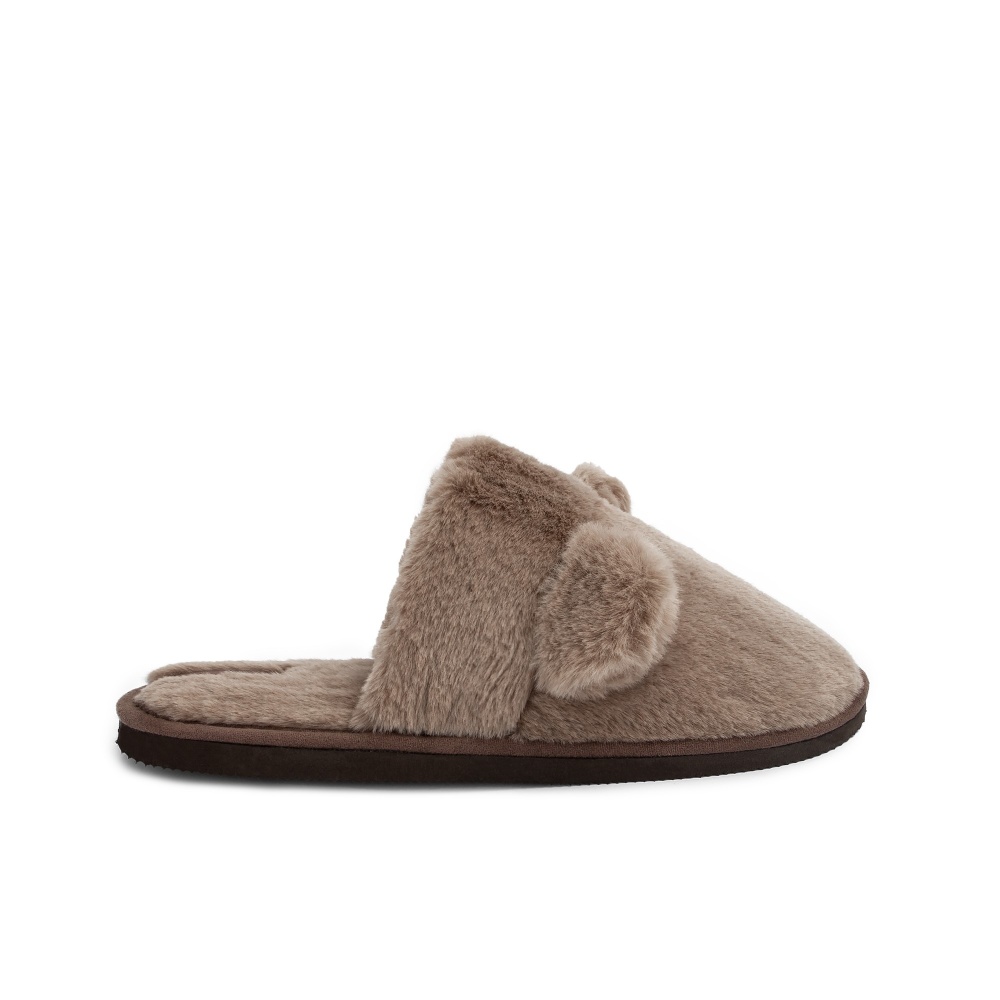 Капці домашні Twins хутрянi з вушками р.36/37 бежевий