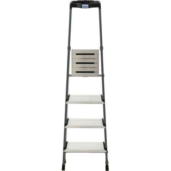 Лестница-стремянка Krause Securo 4 анодированная (126429) c органайзером