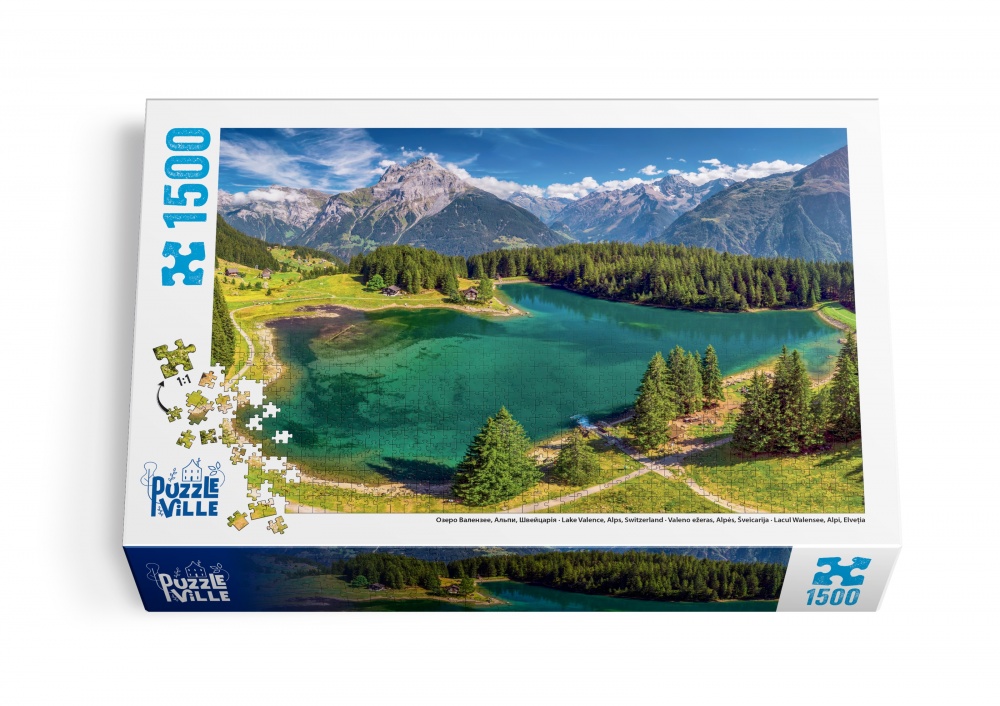Пазл PUZZLEVILLE Озеро Валензее, Альпы, Швейцария 1500 элементов PZL1500_8