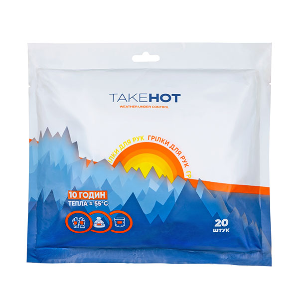 Грелка термохимическая Takehot Warmer (для рук) 10 пластин по 2 шт.