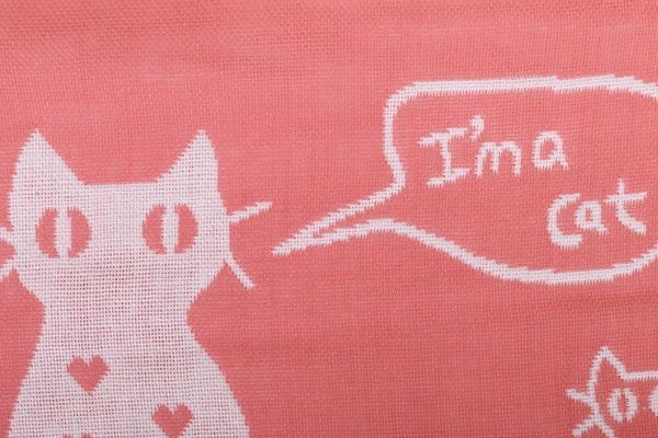 Рушник Котик 27x50 см помаранчевий 