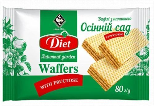 Вафли Житомирські ласощі с начинкой Осенний сад 80 г 