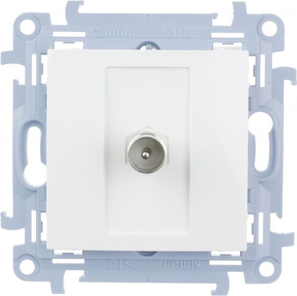 Розетка TV Simon 10 білий CAK1.01/11