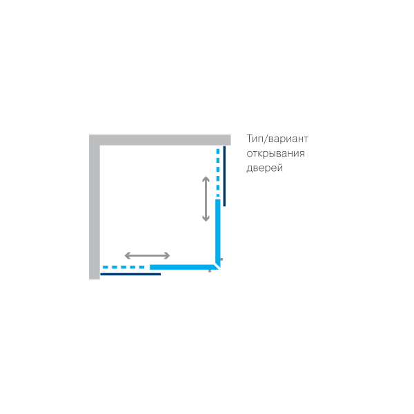 Душова кабіна Koller Pool GRACE 1200x800x1900 мм квадратна G12080SC