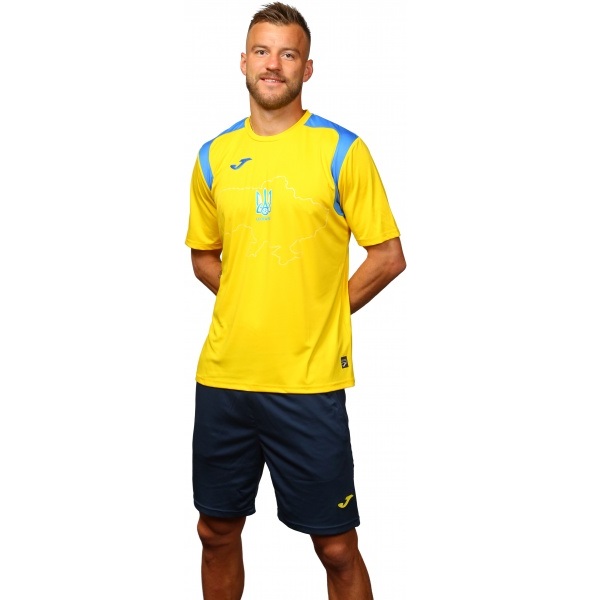 Футболка форми збірної України 2021 Joma Ukraine Official Replica T-shirt 101264.907 р.XS жовтий