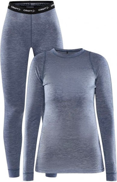 Комплект термобелья Craft CORE WOOL MERINO SET W 1909710-362200 р.L серый