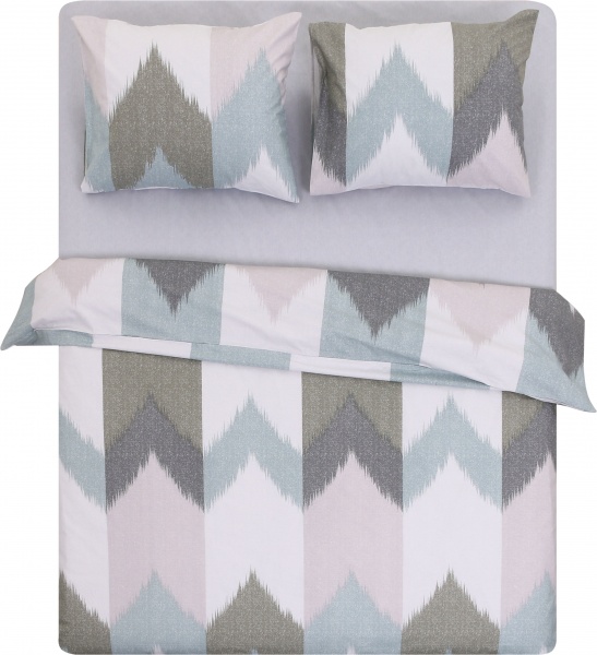 Комплект постільної білизни Basic Північне сяйво зелений Luna 