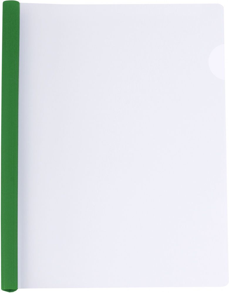 Папка с прижимом А4 6 мм (2-35 аркушів) зелена Economix E31204-04