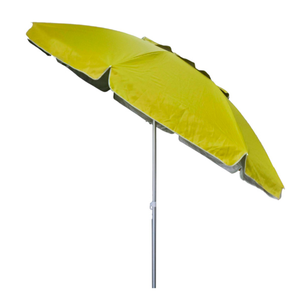 Зонтик пляжный Indigo D2,5м усиленный с наклоном желтый