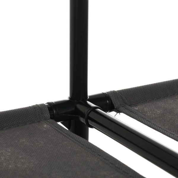 Гардероб текстильный з боковими кишенями SEA 1560х870х460 мм серый 