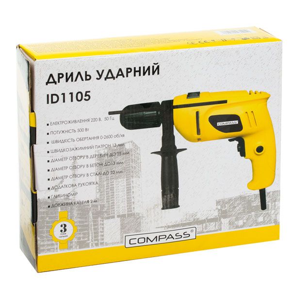 Дрель ударная Compass ID1105