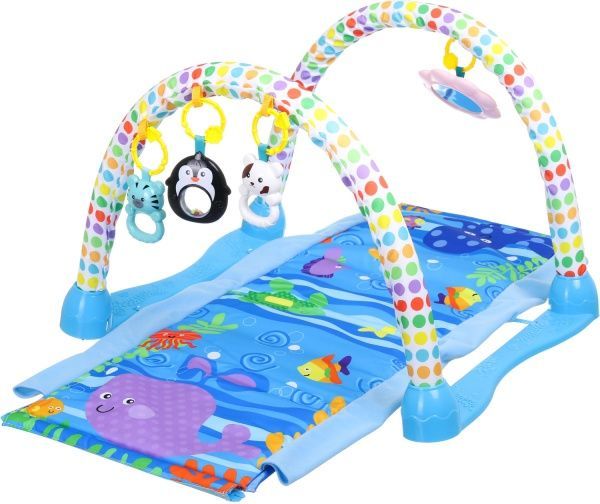 Розвиваючий килимок Shantou 2в1 з дугами синій 103х60х43 см I1374844