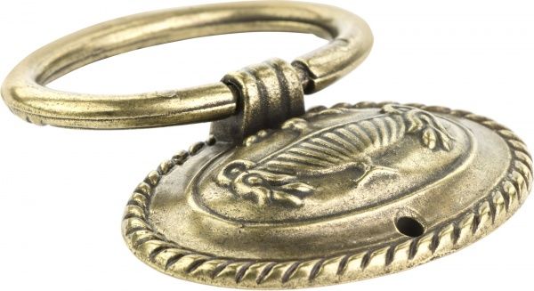 Меблева ручка 64 мм антична латунь REI 2000