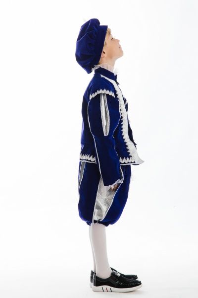 Костюм карнавальний КАРНАВАЛІЯ Принц NEW р.122-128 синій 