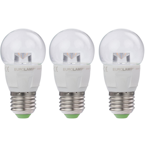 Лампа LED Eurolamp G45 5 Вт E27 4000K 3 шт