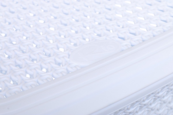 Корзина для белья RIO KNIT 15 л 299х296х278 мм белый 