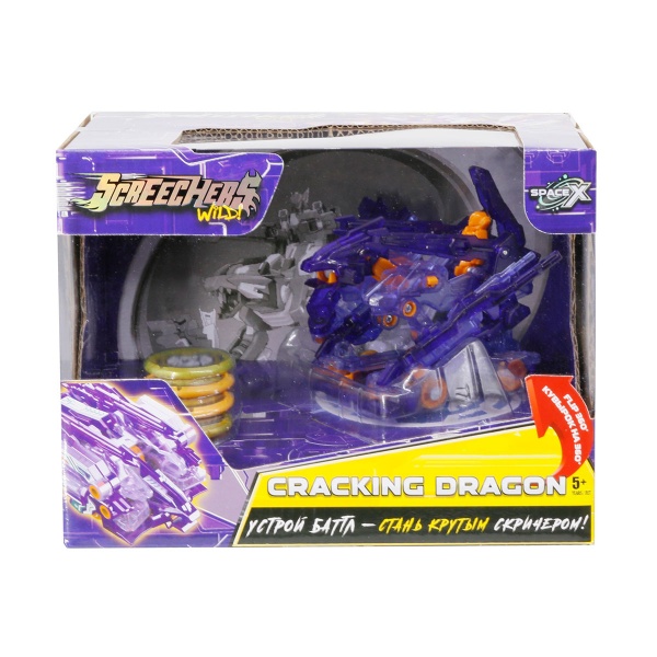 Трансформер Screechers Wild S3 L3 Крэкин Дрэгон 1:43 EU682304