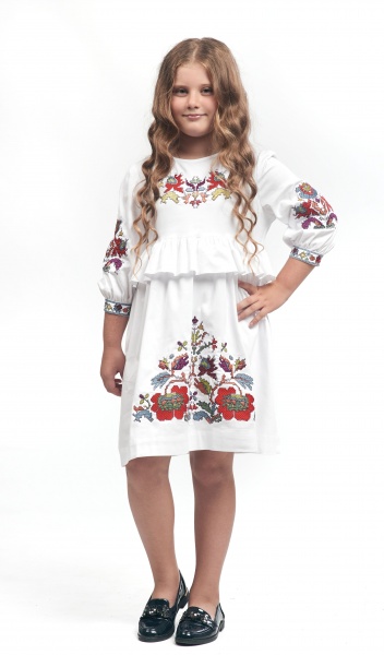 Платье Эдельвика р.104 белый 23-22/09 