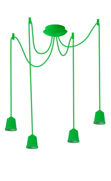 Підвіс ERKA 424 4x60 Вт E27 салатово-зелений 424003 