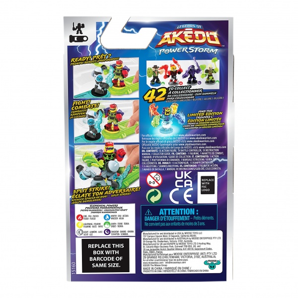 Игровой набор Akedo одного бойца Akedo Power Storm Павер Сторм 123211 