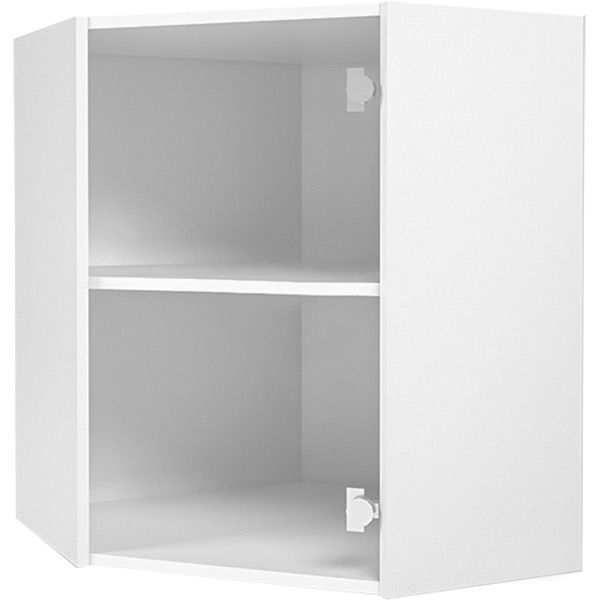 Шафа верхня кутова 600x720x600 мм білий 