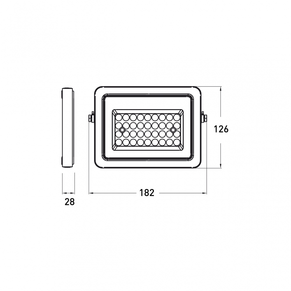 Прожектор светодиодный Eurolamp 50 Вт IP65 черный LED-FL-50/65(sensor)