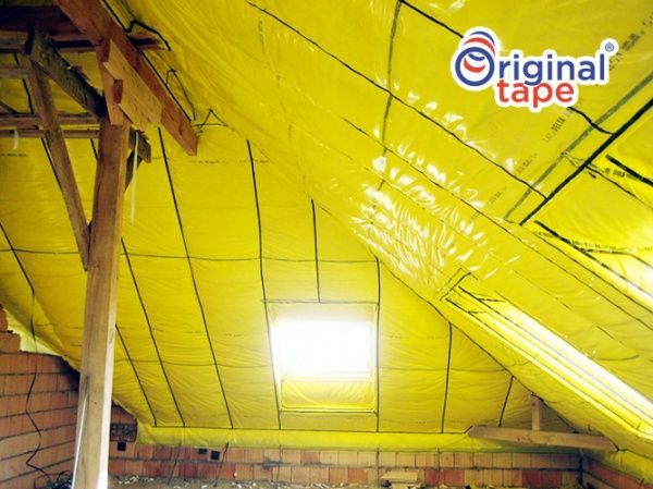 Двостороння клейка стрічка для паро-гідробар'єру 30 мм х 25 м прозора ORIGINAL TAPE 
