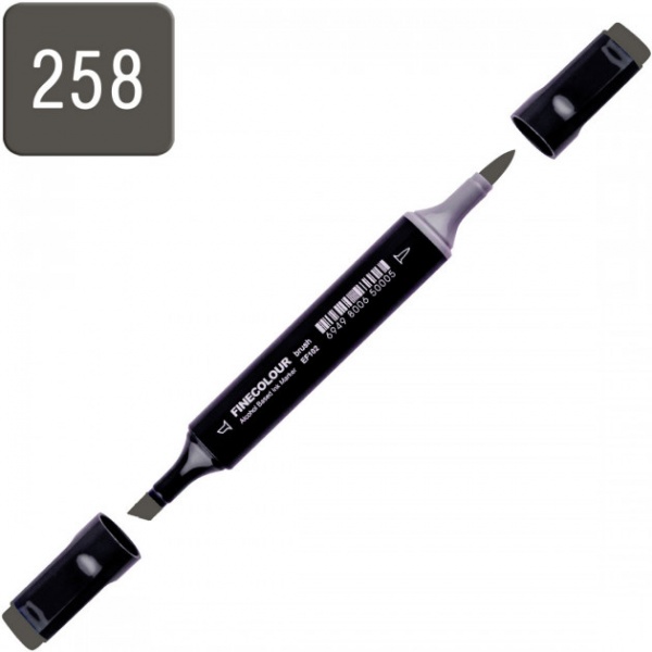 Маркер спиртовой FINECOLOUR EF102-258 серый тонер №10 