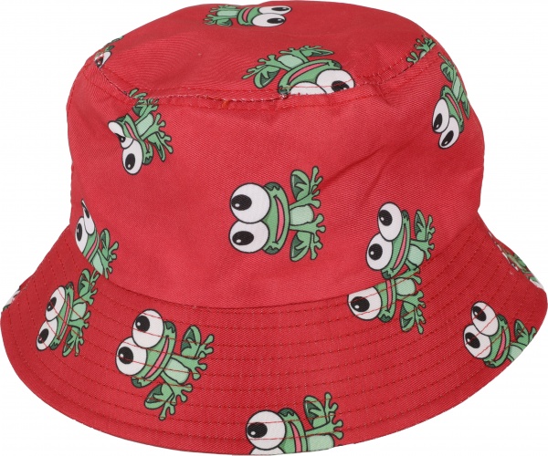 Панама No Name з жабками р.54 червоний 