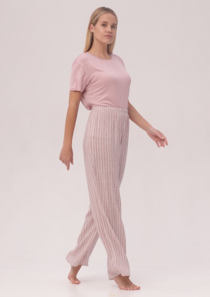 Брюки домашние Roksana Nika №1325/67003 р. 44 розовый с принтом