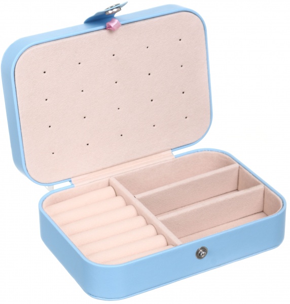 Скринька для прикрас блакитний 16х11,5х5 см CX1383 Flatty