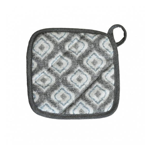 Прихватка Габріела 20x20 см сірий із малюнком Прованс 