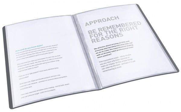 Папка с файлами А4 20 файлов черная 623992 Esselte