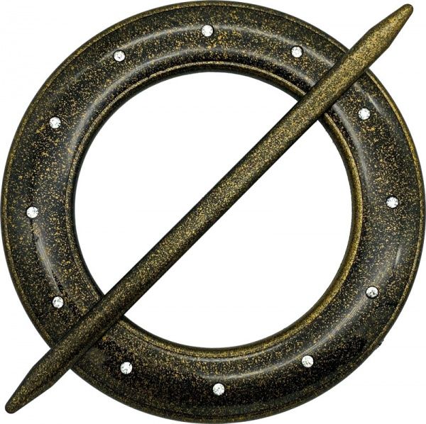 Декор Круг со стразами d150 мм старое золото С002-15 MISLT