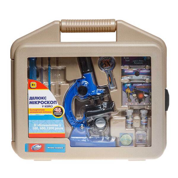 Микроскоп Eastcolight делюкс в кейсе (увеличение от 100 до 1200 раз) ES90101P