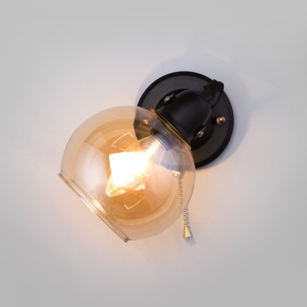 Бра Strotskis Mateo 1x60 Вт E14 бронза/черный 70119/1 (чорний) 