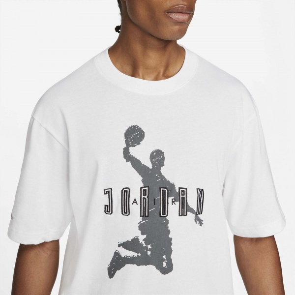Футболка Jordan M J SPRT DNA 85 SS GFX CREW DA9912-100 р.2XL білий