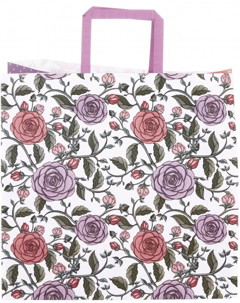 Пакет бумажный 320х150х300 белый с ручками