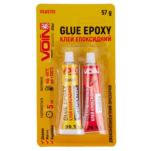 Клей эпоксидный Voin двухкомпонентный прозрачный 57 г