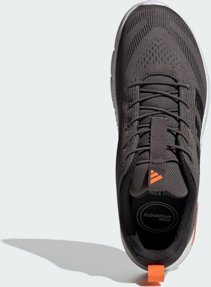 Кроссовки мужские Adidas CLOUDFOAM FLEX - ELASTIC LACES CHACOA/CBLACK/PUOR KK3486 р.45 1/3 хаки