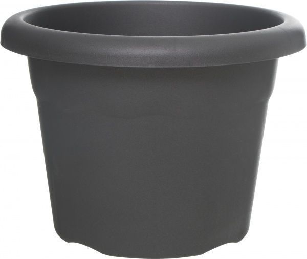 Горшок пластиковый Plastiken Terra Maceta Redonda круглый антрацит 