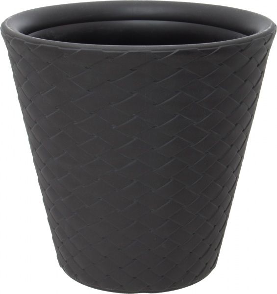 Горщик пластиковий Prosperplast Matuba круглий 212,4л коричневий (71366-440) 